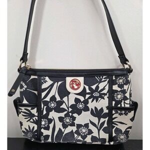 Spartina 449‎ Daufuskie Island Shoulderbag black & white EUC